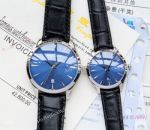 Replica Jaeger Lecoultre Master QUARTZ Watches SS Blue Dial